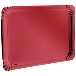 Gifi Plateau de service en carton rouge x3