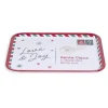 Gifi Plateau de service rectangulaire Noël mélaminé motif carte postale 19x37,5cm Discount