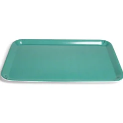 Gifi Plateau mélaminé vert uni 45,2x31,4xH2cm