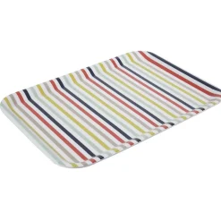 Gifi Plateau mélamine motif bayadère multicolore New