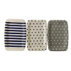 Gifi Plateau plastique rayé ou à pois 33x22xH1,5cm