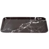 Gifi Plateau rectangulaire mélaminé effet marbre gris et blanc 19x30cm Best