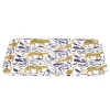 Gifi Plateau rectangulaire motif léopard blanc et bleu 27x38cm New