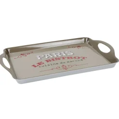 Gifi Plateau rectangulaire Paris le bistrot avec poignées