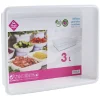 Gifi Plateau rectangulaire plastique blanc 3L