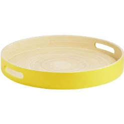 Gifi Plateau rond en bambou coloré