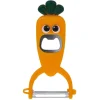 Gifi Éplucheur décapsuleur forme carotte orange L13,5cm Discount