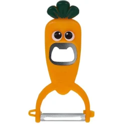 Gifi Éplucheur décapsuleur forme carotte orange L13,5cm Discount