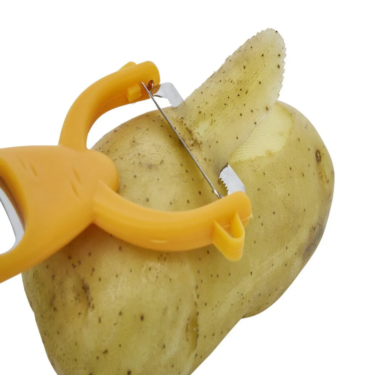 Gifi Éplucheur décapsuleur forme carotte orange L13,5cm Discount