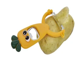 Gifi Éplucheur décapsuleur forme carotte orange L13,5cm Discount