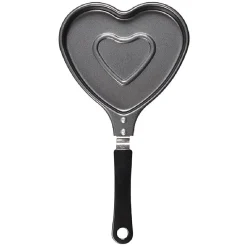 Gifi Poêle à pancake forme coeur gris et noir L15cm New