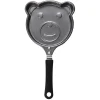 Gifi Poêle à pancake forme ourson gris et noir L15cm Hot
