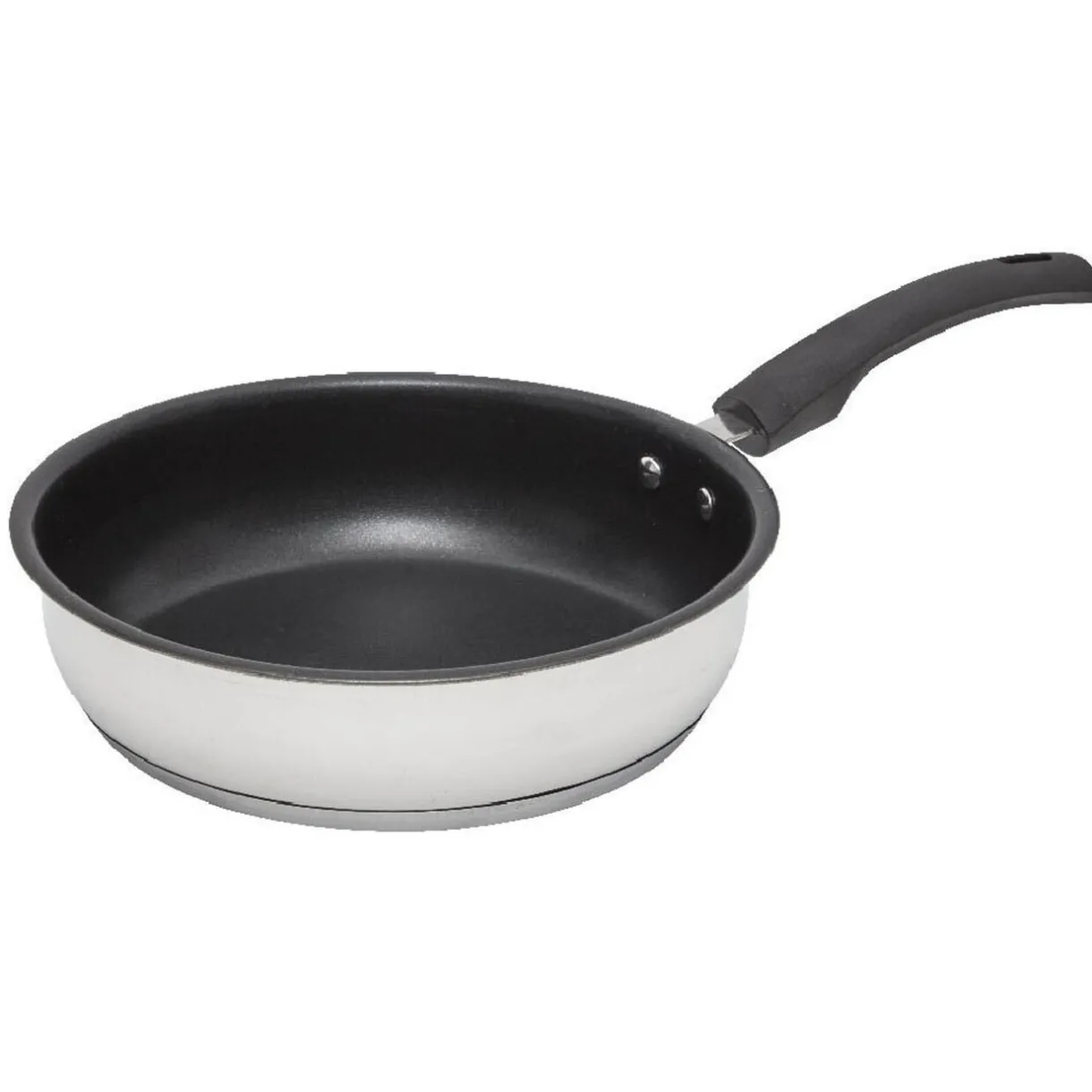 Gifi Poêle anti adhésive inox poignée bakélite noire Clearance