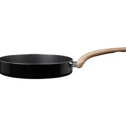 Gifi Poêle noire manche effet bois Ø 28 Discount