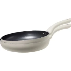 Gifi Poêle ronde en aluminium taupe x2