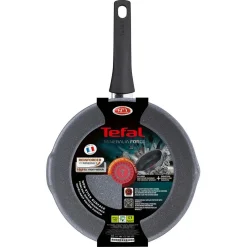 Gifi Poêle sauteuse Tefal Mineralia Force aluminium moucheté gris noir ø 26 cm Outlet