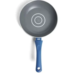 Gifi Poêle tous feux Ø24cm aluminium gris et bleu Discount