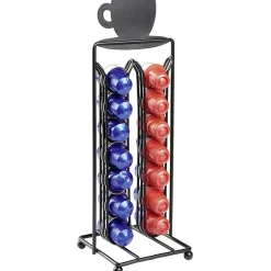 Gifi Porte capsules à café en métal design tasse noir Hot