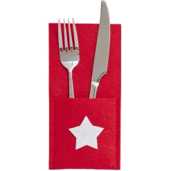 Gifi Porte couvert de noël en feutrine New