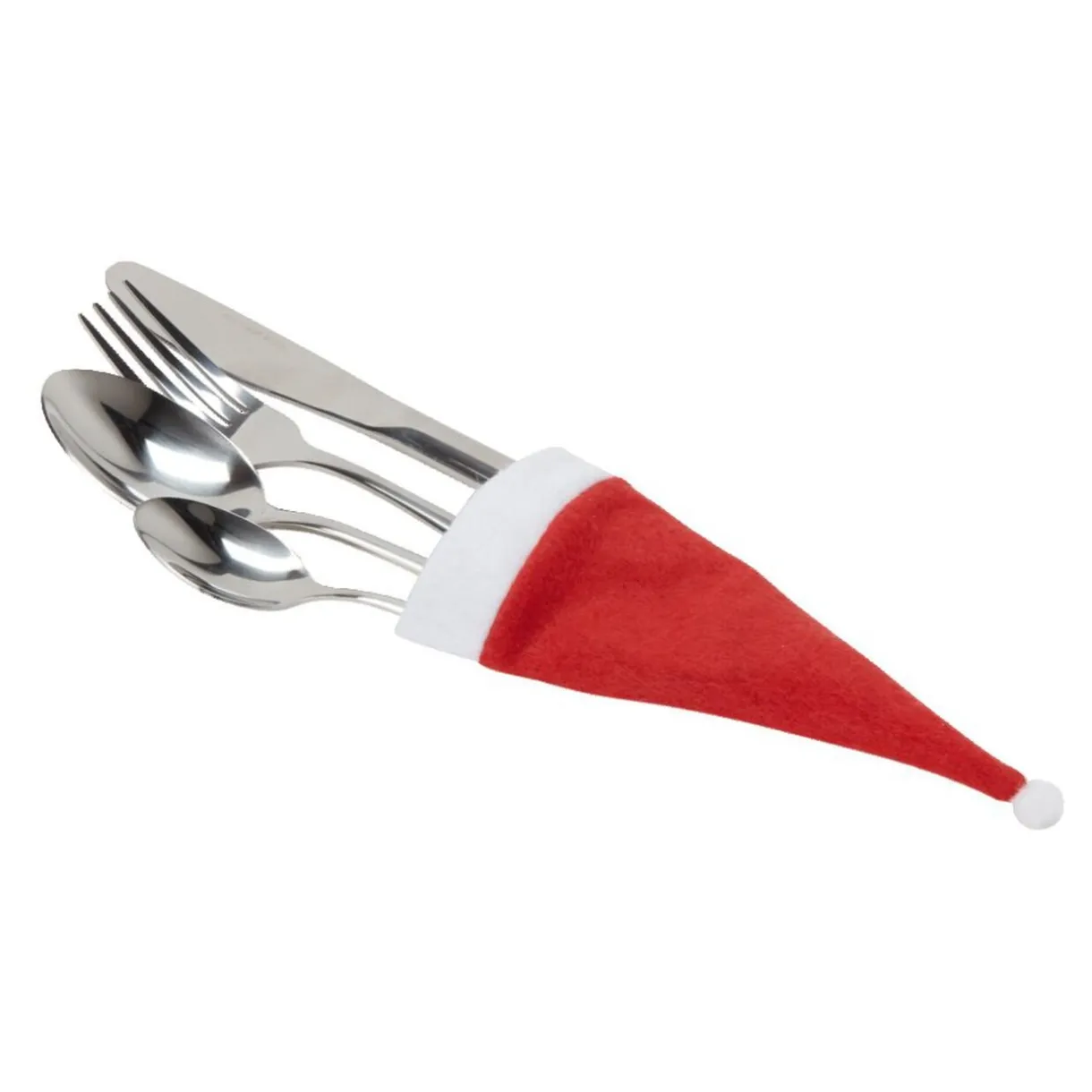 Gifi Porte couverts en forme de bonnet de Noël x4 Sale