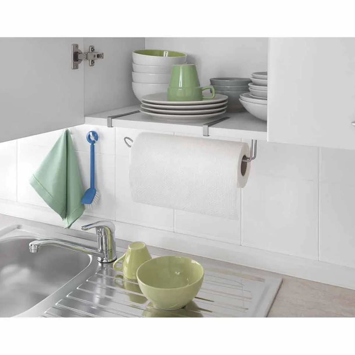 Gifi Porte essuie tout Metaltex à fixer sur étagère New