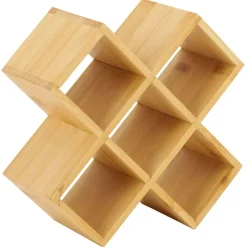 Gifi Porte épice 5 cases bambou 17x17xH9cm Best