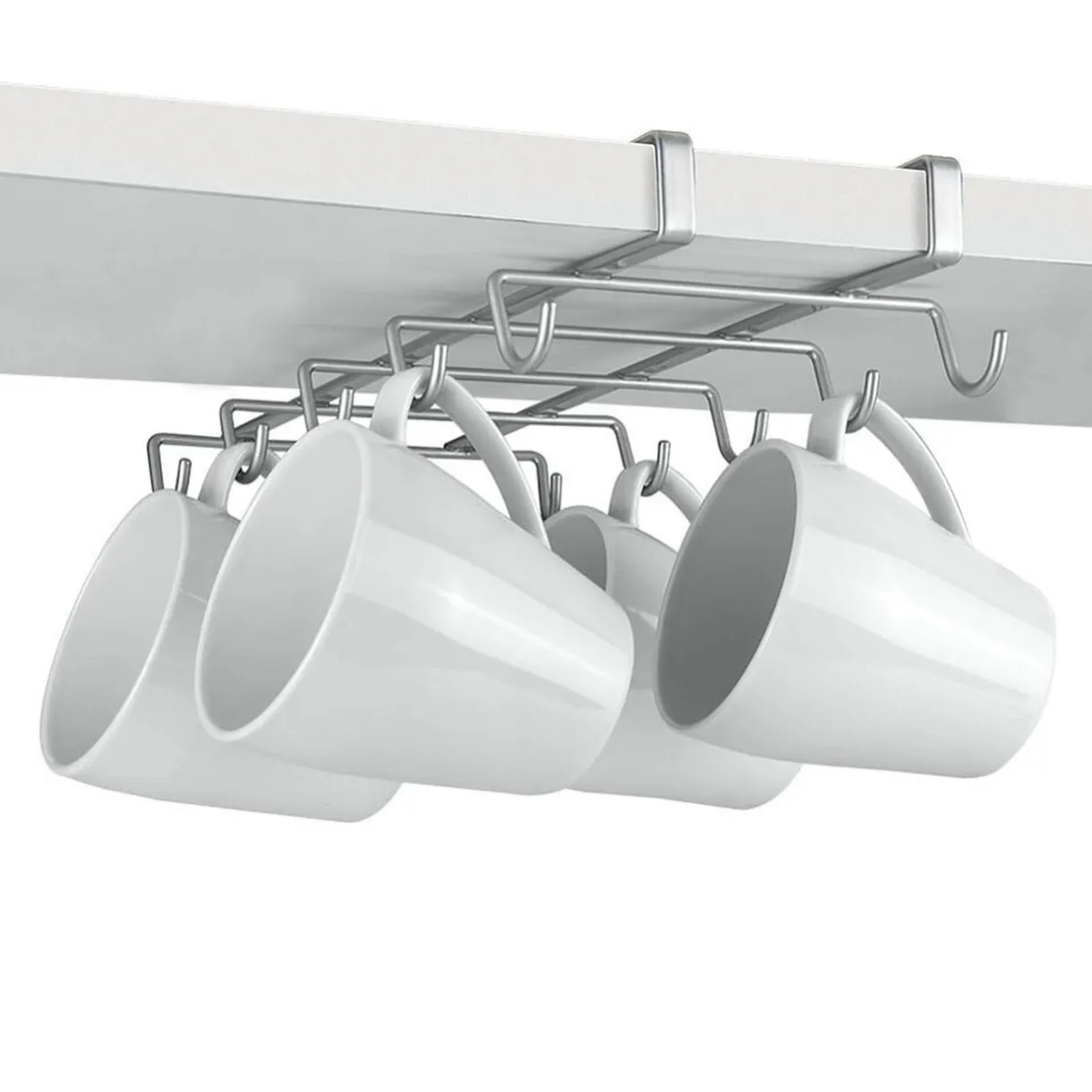 Gifi Porte tasse x10 Metaltex à fixer sur étagère Best