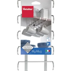 Gifi Porte tasse x10 Metaltex à fixer sur étagère Best