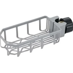 Gifi Porte-éponge pour robinet plastique gris - L.20xl.9xH.5cm New