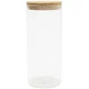 Gifi Pot de conservation en verre avec couvercle liège 1,5 L