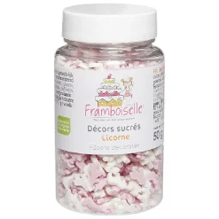 Gifi Pot de Décor en sucre Modèle Licorne Rose et Blanc Discount