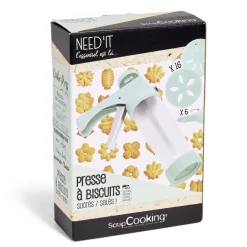 Gifi Presse à biscuits sucrés/salés 16 disques et 6 douilles Best