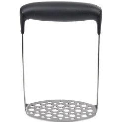 Gifi Presse purée en inox et silicone noir Discount