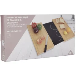 Gifi Protection plaque et planche à découper bois x2 Clearance