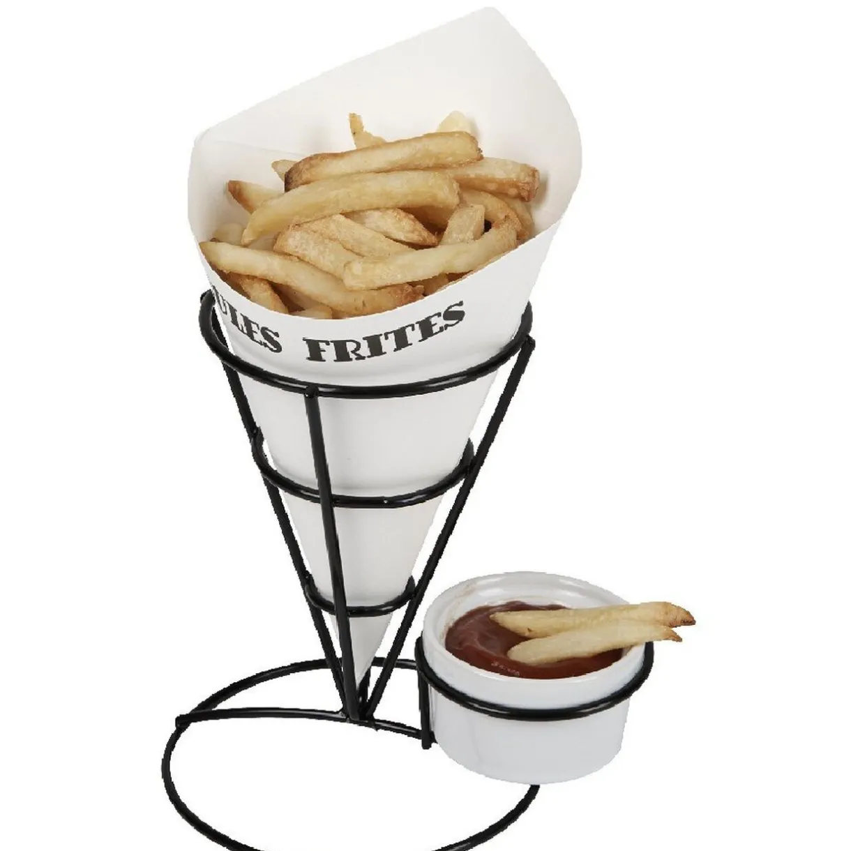 Gifi Présentoir frites et 6 papiers Hot
