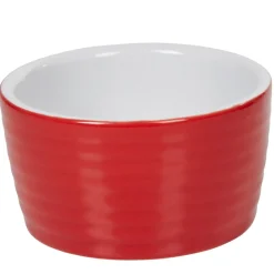 Gifi Ramequin individuel grès côtelé rouge Hot