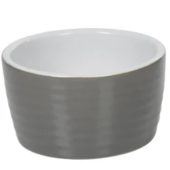 Gifi Ramequin individuel grès côtelé gris New