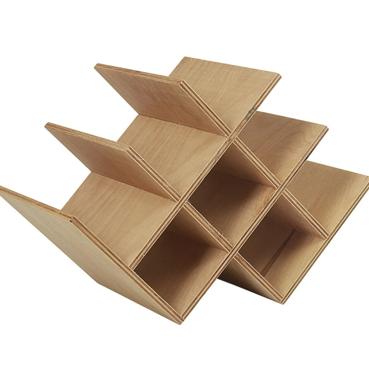 Gifi Range bouteilles 8 compartiments bois naturel Online