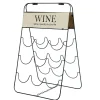 Gifi Range bouteilles 9 compartiments métal noir bois design Wine Outlet