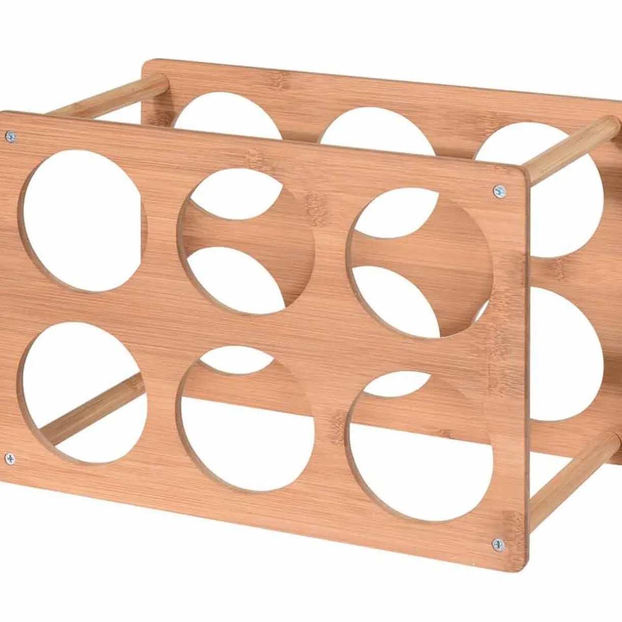 Gifi Range bouteilles 6 compartiments bois Outlet