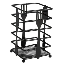 Gifi Range couvert métal design cuillère fourchette couteau 10x10xH16,5cm Outlet