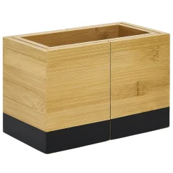 Gifi Range ustensile extensible bambou naturel et noir L18/29x10xH12cm New