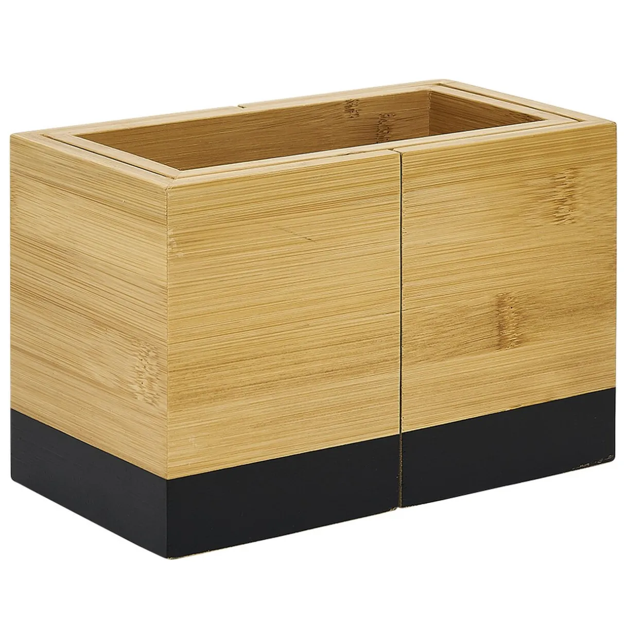 Gifi Range ustensile extensible bambou naturel et noir L18/29x10xH12cm New