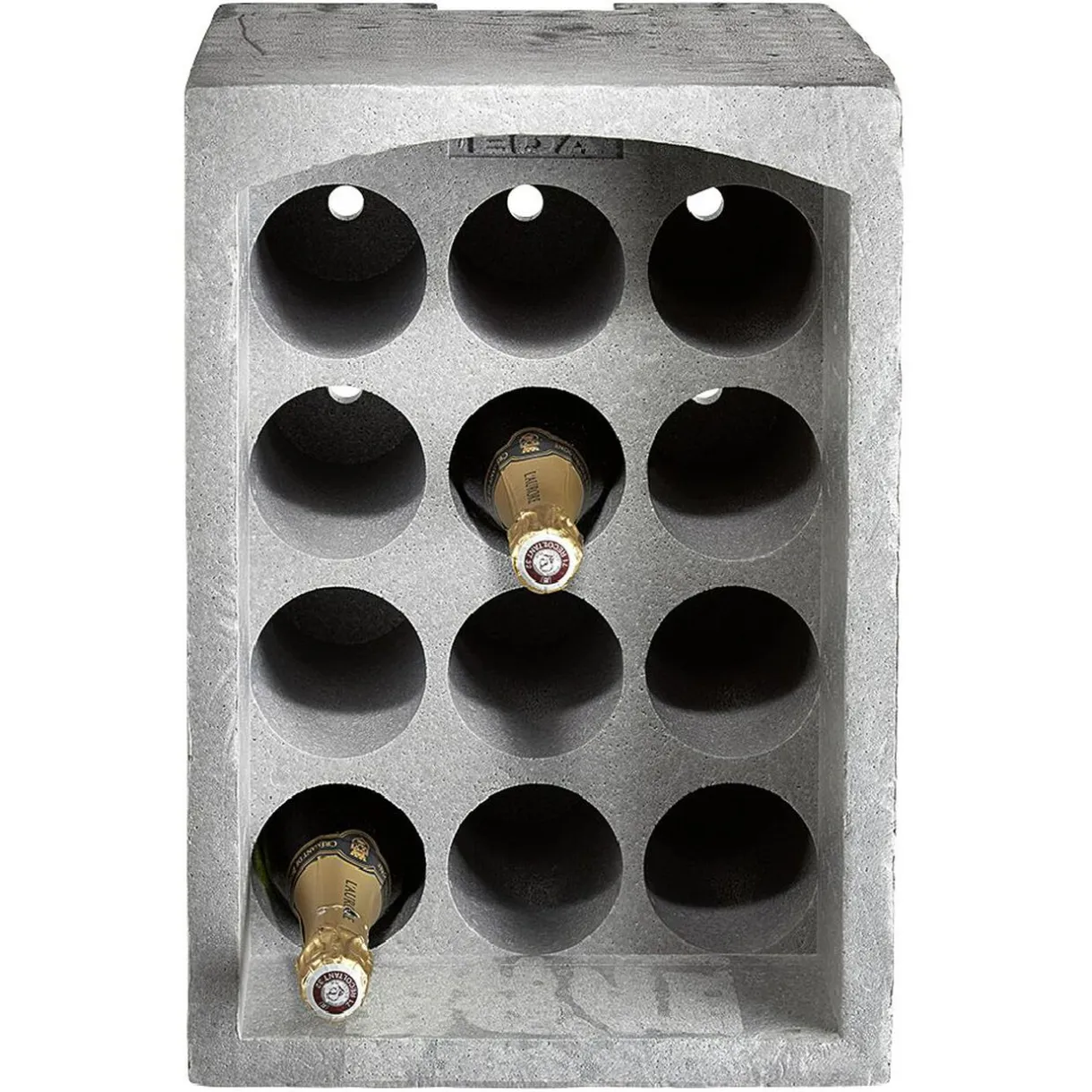 Gifi Range-bouteilles 12 emplacements gris Sale