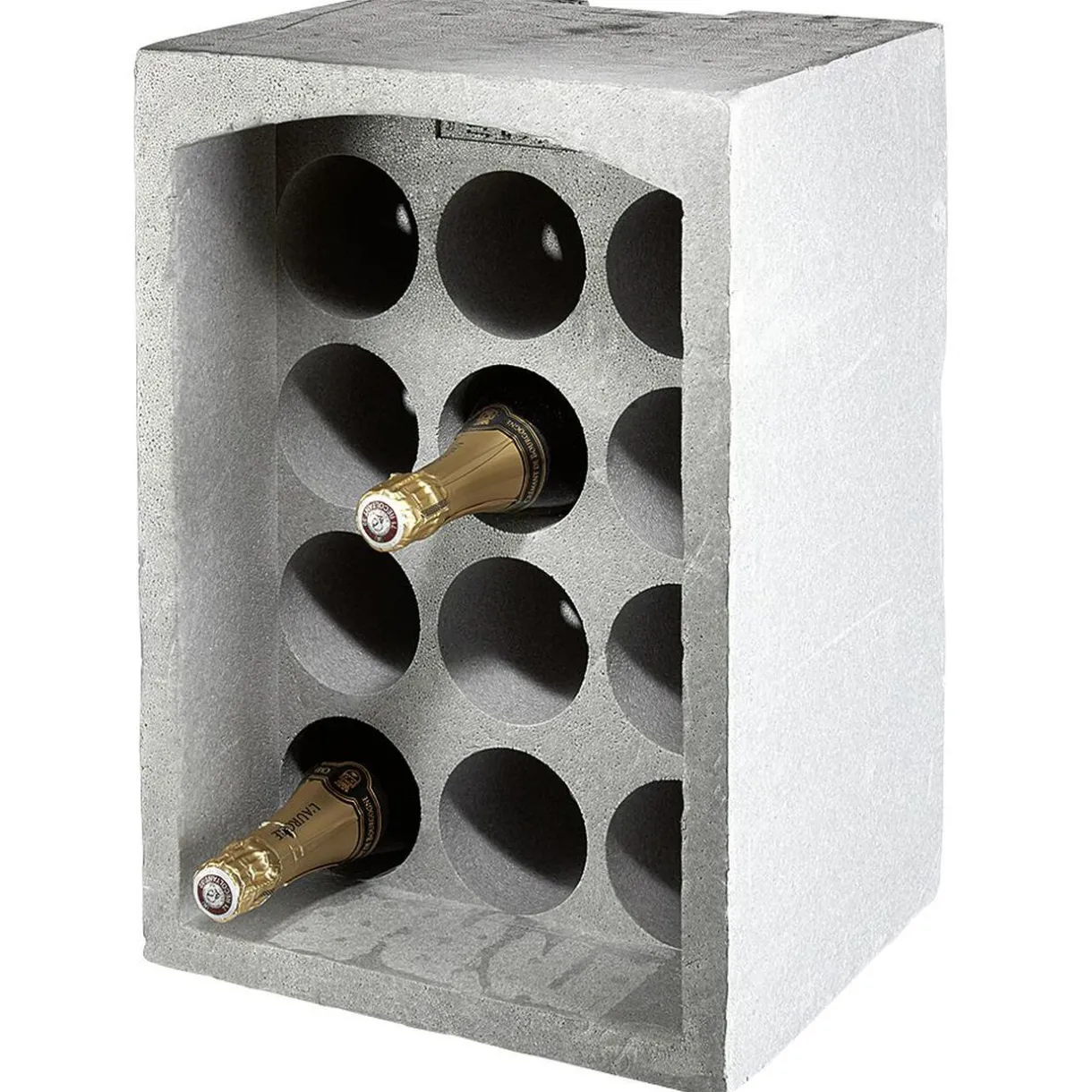 Gifi Range-bouteilles 12 emplacements gris Sale