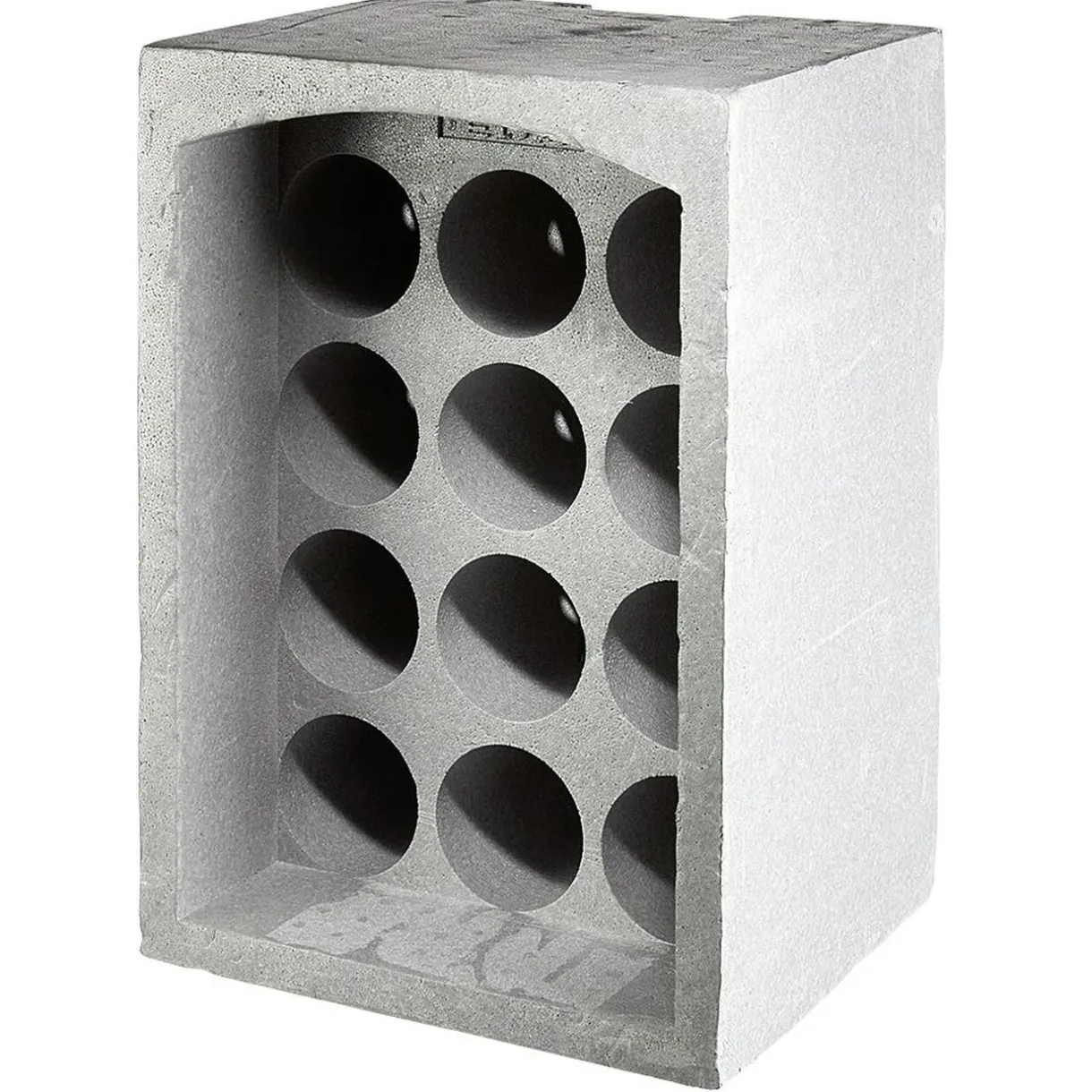 Gifi Range-bouteilles 12 emplacements gris Sale