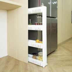 Gifi Resserre légume 4 niveaux blanc 54x12,2xH101 cm Discount