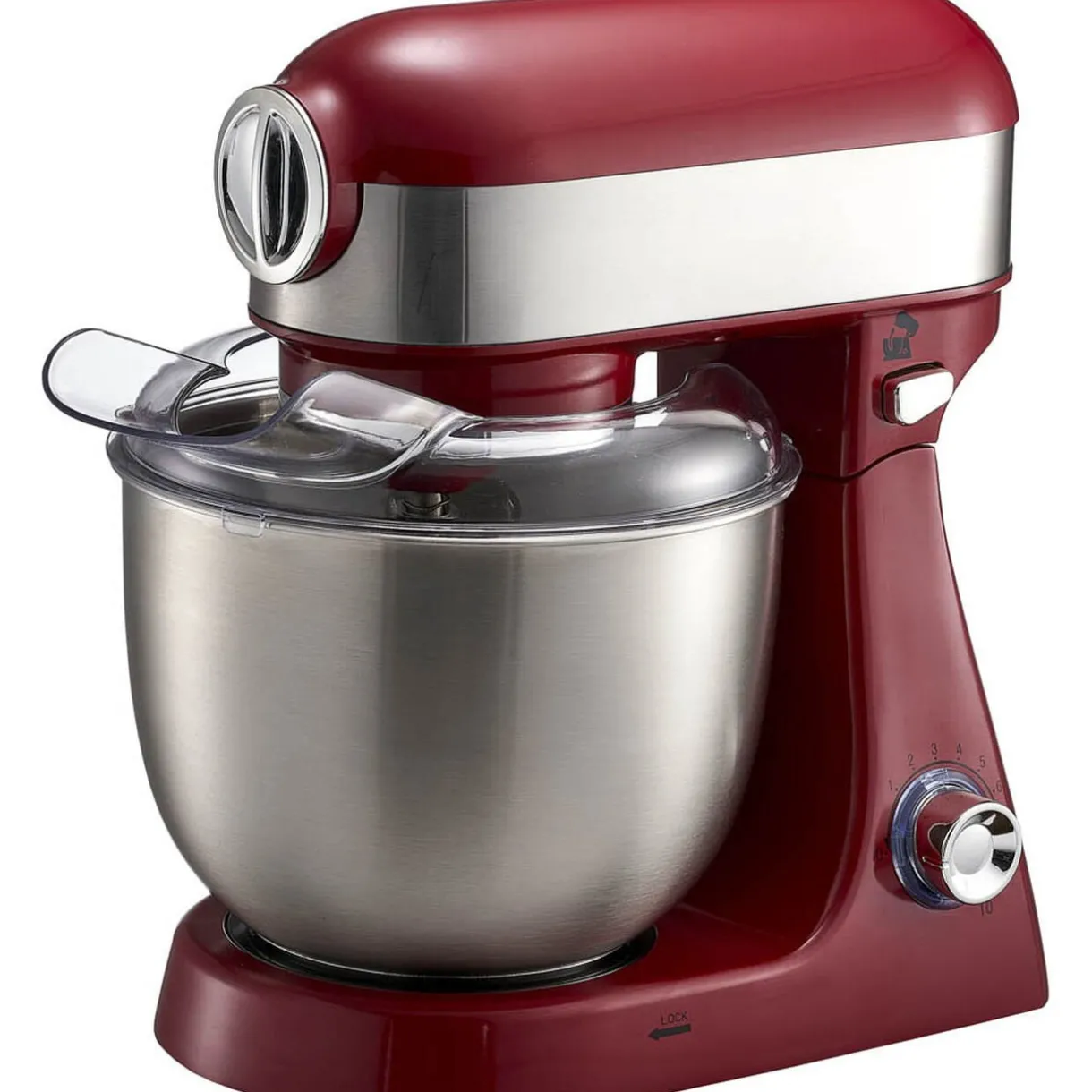 Gifi Robot pâtissier Cuisilux 4 en 1 gris et rouge 5 L Sale