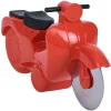 Gifi Roulette à pizza forme scooter rouge ou bleu New