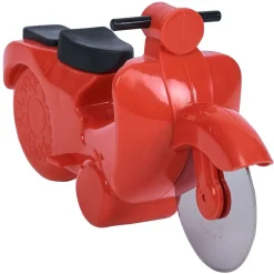 Gifi Roulette à pizza forme scooter rouge ou bleu New